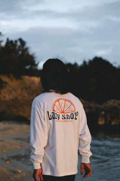 Sun & Orange Long T-shirts White